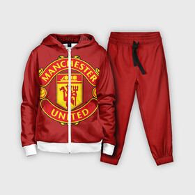 Детский костюм 3D с принтом Manchester United F.C. ,  |  | manchester | manchester united | mu | клубы | футбол