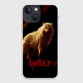 Чехол для iPhone 13 mini с принтом Красный волк. ,  |  | Тематика изображения на принте: wolf | wolfs | волк | волки | волчара | животные | звери | лес | природа