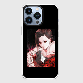 Чехол для iPhone 13 Pro с принтом Ghoul Ута ,  |  | Тематика изображения на принте: dead inside | ghoul | глаз | глаза | гули | гуль | дед инсайд | красный глаз | токийский гуль | чёрный глаз