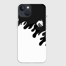 Чехол для iPhone 13 с принтом TEAM SPIRIT WHITE FIRE DRAGON ,  |  | Тематика изображения на принте: collapse | cs go | cyber | cybersport | dota 2 | dragon | hearthstone | miposhka | mira | russia | spirit | spirited | team spirit | torontotokyo | ts | yatoro | дракон | кибер | киберспорт | киберспортсмен | кс го | россия | спирит | спиритед |