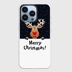 Чехол для iPhone 13 Pro с принтом Новогодний Оленёнок Рудольф ,  |  | christmas | merry christmas | santa claus | дед мороз | ёлка | новогодние олени | новый год | оленёнок бэмби | оленёнок рудольф | с новым годом | сантаклаус | свитер с оленями | северный олень | снегурочка | снежинки