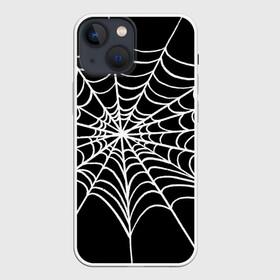 Чехол для iPhone 13 mini с принтом паутинка без паучка ,  |  | вечеринка | диджей | игра | квест | клуб | музыка | паттерн | паук | паутина | танец | хэллоуин
