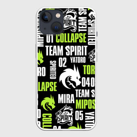 Чехол для iPhone 13 с принтом TEAM SPIRIT LOGOBOMBING CYBERSPORT ,  |  | collapse | cs go | cyber | cybersport | dota 2 | dragon | hearthstone | miposhka | mira | russia | spirit | spirited | team spirit | the international | torontotokyo | ts | yatoro | дракон | кибер | киберспорт | киберспортсмен | кс го | россия |