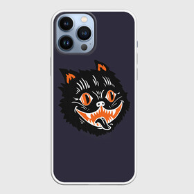 Чехол для iPhone 13 Pro Max с принтом Одержимый кот ,  |  | anger | black | cat | eyes | halloween | mad | mystic | obsessed | rage | teeth | бешеный | глаза | гнев | зубы | кот | мистика | одержимый | хэллоуин | черный | ярость