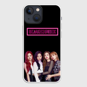 Чехол для iPhone 13 mini с принтом BLACKPINK NEON ,  |  | Тематика изображения на принте: black | blackpink | bts | jennie | jisoo | kim | kpop | lalisa | lisa | manoban | park | pink | rose | young | бтс | дженни | джису | ён | ким | лалиса | лиса | манобан | пак | розэ | че