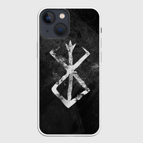 Чехол для iPhone 13 mini с принтом BERSERK LOGO GRUNGE ,  |  | anime | berserk | logo | аниме | берсерк | бесерк | лого | логотип | манга | мультфильм