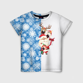 Детская футболка 3D с принтом Подарок от Санты , 100% гипоаллергенный полиэфир | прямой крой, круглый вырез горловины, длина до линии бедер, чуть спущенное плечо, ткань немного тянется | Тематика изображения на принте: christmas | merry christmas | santa claus | гном | дед мороз | ёлка | зима | мороз | новый год | олень | подарок | праздник | рождество | с новым годом | санта клаус | снеговик | снегурочка | снежинки