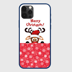 Чехол для iPhone 12 Pro Max с принтом Оленёнок (Merry Christmas) , Силикон |  | merry christmas | santa claus | дед мороз | ёлка | зверь | зима | лось | мороз | новогодние олени | новый год | оленёнок бэмби | оленёнок рудольф | олень | подарок | празд | рождество | с новым годом | сантаклаус