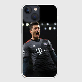 Чехол для iPhone 13 mini с принтом Левандовски ,  |  | bayern | bayern munchen | бавария | левандовски | мюнхен | роберт левандовски | футбол | футболист