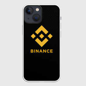 Чехол для iPhone 13 mini с принтом БИНАНС ЛОГО CARBON   BINANCE LOGO ,  |  | bitcoin | blockchain | btc | cardano | crypto | ethereum | polkadot | tether | xrp | бинанс | биткоин | блокчейн | валюта | деньги | криптовалюта | майнер | майнинг | цифровая валюта | цифровое золото | эфир