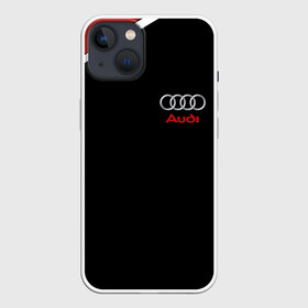 Чехол для iPhone 13 с принтом АУДИ ЛОГО | AUDI GEOMETRY RED STRIPES LINE ,  |  | audi | auto | rs | sport | авто | автомобиль | автомобильные | ауди | бренд | марка | машины | спорт