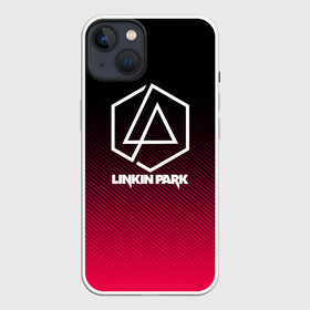 Чехол для iPhone 13 с принтом LINKIN PARK LOGO CARBON ,  |  | chester bennington | linkin park | mike shinoda | rock | линкин парк | музыка | рок | рок музыка
