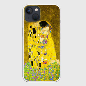 Чехол для iPhone 13 с принтом Влюблённые поцелуй художник Климт ,  |  | art | der kuss | gold | gustav klimt | klimt paintings | liebespaar | mona lisa | the kiss young lovers | австрия | вена | влюбленные | густав климт | живопись | искусство | картина | культура | модерн | модернизм | мона лиза | пародия | поцелуй