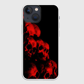 Чехол для iPhone 13 mini с принтом Черепа свалка ,  |  | halloween | hard metall | metal | metall | rock | skull | альтернатива | череп