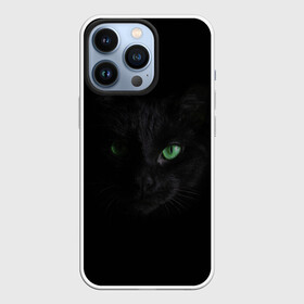 Чехол для iPhone 13 Pro с принтом Хочу быть кошкой ,  |  | Тематика изображения на принте: cat | глаза кошки | зеленоглазая кошка | кот | кошка