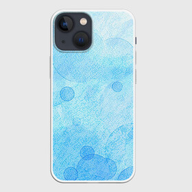 Чехол для iPhone 13 mini с принтом Пузыри воздуха ,  |  | акварель | арт | вода | воздух | краски | мазки | мазки красок | пузыри | пузырь | пузырьки воздуха | рисунок | рисунок акварелью | рисунок красками