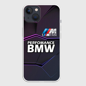 Чехол для iPhone 13 с принтом BMW Perfomance ,  |  | bmw | bmw motorsport | автопром | автоспорт | бмв | бумер | бэха | фанат бмв