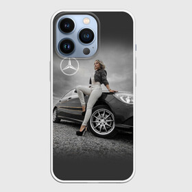 Чехол для iPhone 13 Pro с принтом Девушка за рулем Мерседеса ,  |  | beauty | car | germany | girl | mercedes | автомобиль | германия | девушка | красавица | мерседес | престиж | тачка | точило | фигура