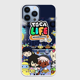 Чехол для iPhone 13 Pro Max с принтом TOKA LIFE ПЕРСОНАЖИ ,  |  | toca boca | toka life | детская игра | дружба | игра | лого | логотип | персонажи | прикоснуться ко рту | руки | тока бока