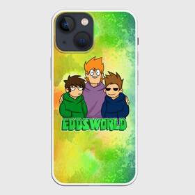 Чехол для iPhone 13 mini с принтом EDDSWORLD 3 ,  |  | надпись | персонажи | ребята | цвета | шоу