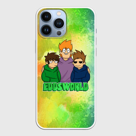 Чехол для iPhone 13 Pro Max с принтом EDDSWORLD 3 ,  |  | Тематика изображения на принте: надпись | персонажи | ребята | цвета | шоу