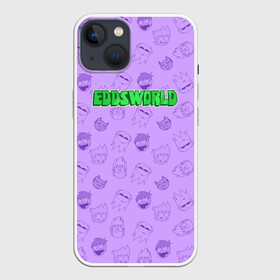 Чехол для iPhone 13 с принтом Pattern EDDSWORLD ,  |  | головы | надпись | паттерн | персонажи | узор