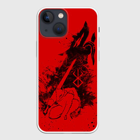 Чехол для iPhone 13 mini с принтом БЕРСЕРК ГАТС С МЕЧОМ, ДОСПЕХИ ,  |  | anime | anime berserk | berserk | guts | knight | manga | аниме | аниме берсерк | берсерк | гатс | клеймо | манга | рыцарь | япония