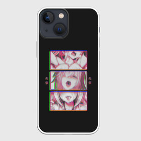 Чехол для iPhone 13 mini с принтом Ahegao девушка ,  |  | ahegao | ахегао | девушка | розовый