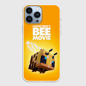 Чехол для iPhone 13 Pro Max с принтом BEE MOVIE Minecraft ,  |  | bee | craft | mine | minecraft | блоки | добывать | желтая | компьютерная игра | крафт | кубики | майн | майнкрафт | манкрафт | пчела | пчелка | ремесло | скин | улей | шахта