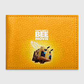 Обложка для студенческого билета с принтом BEE MOVIE Minecraft , натуральная кожа | Размер: 11*8 см; Печать на всей внешней стороне | bee | craft | mine | minecraft | блоки | добывать | желтая | компьютерная игра | крафт | кубики | майн | майнкрафт | манкрафт | пчела | пчелка | ремесло | скин | улей | шахта