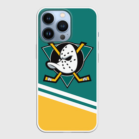 Чехол для iPhone 13 Pro с принтом Анахайм Дакс, NHL ,  |  | Тематика изображения на принте: anahaim ducks | anaheim | anaheim ducks | ducks | hockey | nhl | usa | дакс | нхл | спорт | сша | хоккей | шайба