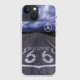 Чехол для iPhone 13 mini с принтом Мерседес, трасса 66 ,  |  | mercedes | nature | road | route | sky | speed | дорога | мерседес | небо | природа | скорость | трасса 66 | шоссе