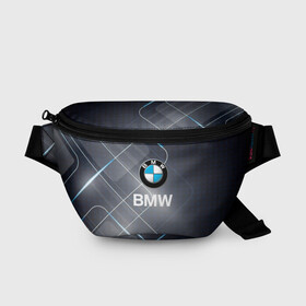 Поясная сумка 3D с принтом [BMW] Logo , 100% полиэстер | плотная ткань, ремень с регулируемой длиной, внутри несколько карманов для мелочей, основное отделение и карман с обратной стороны сумки застегиваются на молнию | bmw | bmw performance | m | motorsport | performance | бмв | моторспорт