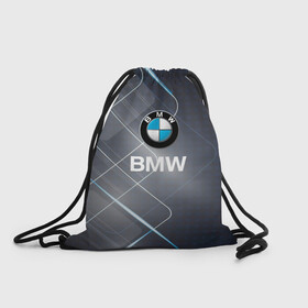 Рюкзак-мешок 3D с принтом [BMW] Logo , 100% полиэстер | плотность ткани — 200 г/м2, размер — 35 х 45 см; лямки — толстые шнурки, застежка на шнуровке, без карманов и подкладки | Тематика изображения на принте: bmw | bmw performance | m | motorsport | performance | бмв | моторспорт