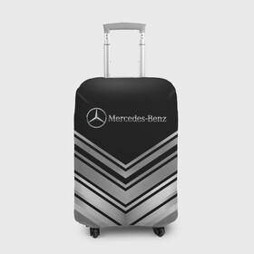 Чехол для чемодана 3D с принтом [Mercedes-Benz] Текстура , 86% полиэфир, 14% спандекс | двустороннее нанесение принта, прорези для ручек и колес | amg | mercedes | mercedesamg gt | sport | амг | мерседес | мерседесбенц амг | спорт