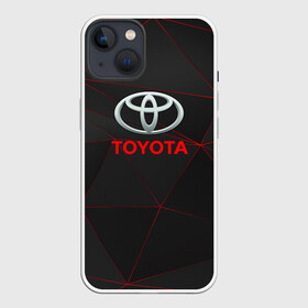 Чехол для iPhone 13 с принтом [Toyota] Тонкие линии неона ,  |  | auto | sport | toyota | авто | автомобиль | бренд | спорт | тойота