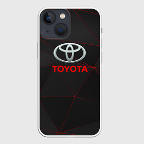 Чехол для iPhone 13 mini с принтом [Toyota] Тонкие линии неона ,  |  | auto | sport | toyota | авто | автомобиль | бренд | спорт | тойота