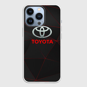 Чехол для iPhone 13 Pro с принтом [Toyota] Тонкие линии неона ,  |  | auto | sport | toyota | авто | автомобиль | бренд | спорт | тойота