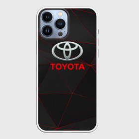 Чехол для iPhone 13 Pro Max с принтом [Toyota] Тонкие линии неона ,  |  | auto | sport | toyota | авто | автомобиль | бренд | спорт | тойота