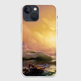 Чехол для iPhone 13 mini с принтом Шторм в море девятый вал ,  |  | 9 вал | айвазовский | буря | девятая волна | девятый вал | масляные краски | море | морской пейзаж | огромные волны | роковая опасность | цунами | шторм в океане