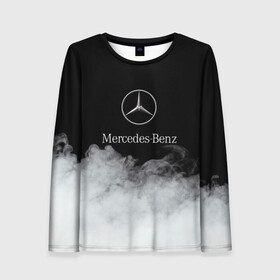 Женский лонгслив 3D с принтом [Mercedes-Benz] Облака , 100% полиэстер | длинные рукава, круглый вырез горловины, полуприлегающий силуэт | amg | mercedes | mercedesamg gt | sport | амг | мерседес | мерседесбенц амг | спорт