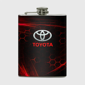 Фляга с принтом [Toyota] Неоновые соты , металлический корпус | емкость 0,22 л, размер 125 х 94 мм. Виниловая наклейка запечатывается полностью | auto | sport | toyota | авто | автомобиль | бренд | спорт | тойота