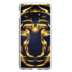 Чехол для Samsung S10E с принтом Золотой символ года Тигр , Силикон | Область печати: задняя сторона чехла, без боковых панелей | в чем встречать новый год | золотой узор | идея подарка на новый год | подарок на новый год | символ нового года | тигр золотой | тигр символ года 2022 | узоры из золота