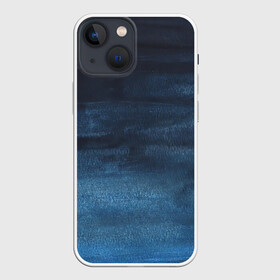 Чехол для iPhone 13 mini с принтом Темнота глубины ,  |  | акварель | арт | глубина | краски | мазки | мазки красок | море | океан | рисунок | рисунок акварелью | рисунок красками | темнота | темнота глубины
