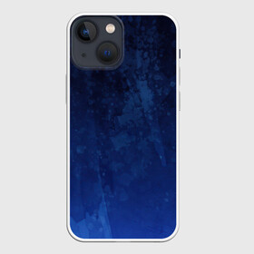 Чехол для iPhone 13 mini с принтом Смешение потоков ,  |  | акварель | арт | вода | краски | мазки | мазки красок | оттенки | рисунок | рисунок акварелью | рисунок красками | синий