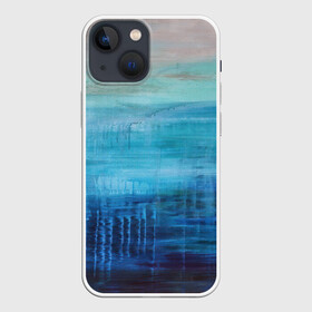 Чехол для iPhone 13 mini с принтом Небесные потеки ,  |  | акварель | арт | краски | мазки | мазки красок | небо | облака | облако | рисунок | рисунок акварелью | рисунок красками