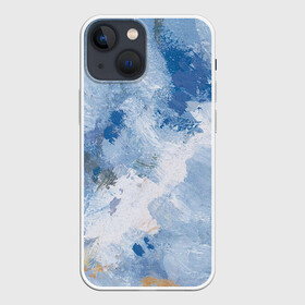 Чехол для iPhone 13 mini с принтом Небесные мазки ,  |  | акварель | арт | краски | мазки | мазки красок | рисунок | рисунок акварелью | рисунок красками