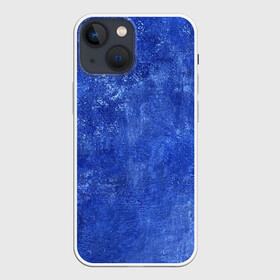 Чехол для iPhone 13 mini с принтом Ночная синева ,  |  | акварель | арт | краски | мазки | мазки красок | рисунок | рисунок акварелью | рисунок красками