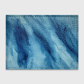 Обложка для студенческого билета с принтом Голубой мрамор , натуральная кожа | Размер: 11*8 см; Печать на всей внешней стороне | акварель | арт | краски | мазки | мазки красок | мрамор | рисунок | рисунок акварелью | рисунок красками | синий