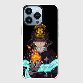 Чехол для iPhone 13 Pro с принтом Кусакабэ Синра Пламенная бригада ,  |  | fire force | кусакабэ синра | пламенный отряд | пожарный | токио